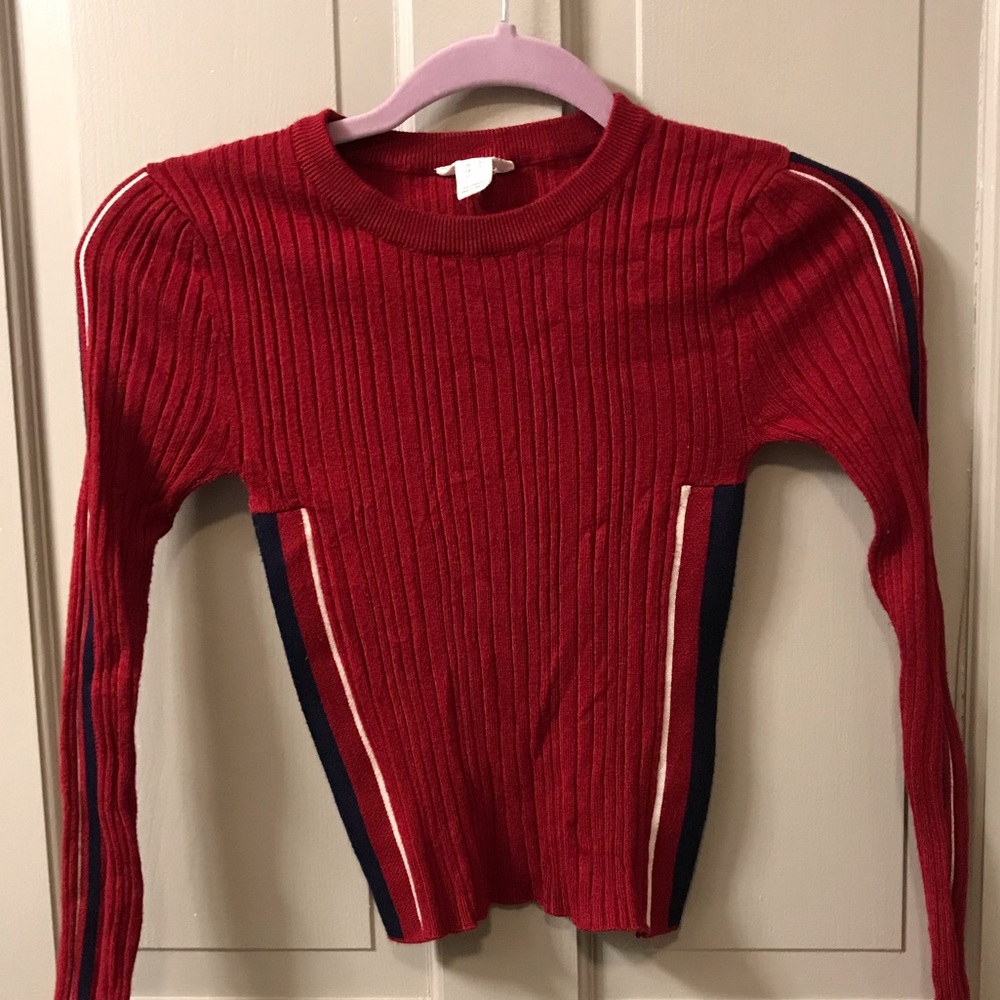 Stretchy Cropped Long Sleeve Top